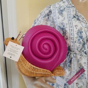 KATE SPADE SNAIL ENCHANTED PINK CROSSBODY BAG